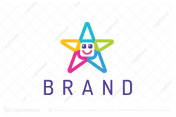 Exclusive Logo 151644, Happy Star Logo