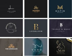 design modern and luxury minimalist logo creation