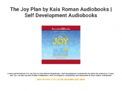 The Joy Plan by Kaia Roman Audiobooks | Self Development ...