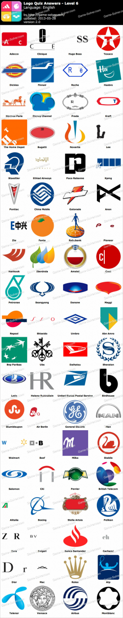 Logo Quiz Level 6 - Game Solver