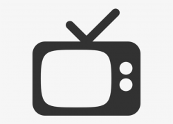Tv Advertising - Black And White Tv Logo - Free Transparent ...