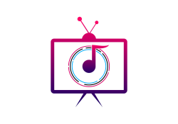TV Music Concept Logo