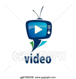 Vector Art - Vector logo tv. Clipart Drawing gg87360436 ...