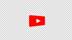 The Youtube Logo Transforms Into a Subscribe Button With Alpha Channel