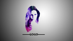 Photosho Tutorial - Galaxy Logo Design From Face for youtube channel.