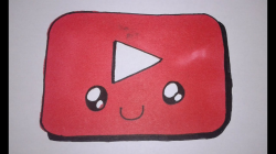 comment dessiner le logo Youtube Kawaii