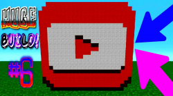 Minecraft Tutorial: How To Make The YOUTUBE PLAY BUTTON (Youtube Studio  Logo)