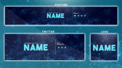 Free YouTube Banner Template | Photoshop (Banner + Logo + Twitter PSD) 2016