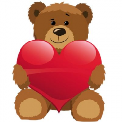 Bears With Love Hearts Cartoon Clip Art - Bears Cartoon Clip Art ...