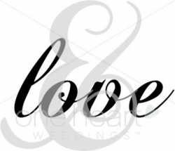 Love Calligraphy Clip Art | Love Clipart