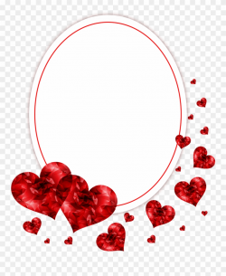 Oval Shadow Postcard Frame Png Image - Love Photo Frames Png Clipart ...