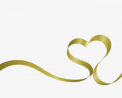 Gold Ribbons Floating Love, Love Clipart, Gold Ribbon, Floating ...