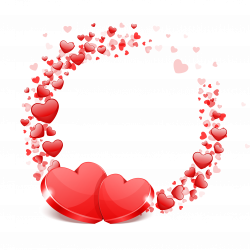 Red Hearts, Festive, Love PNG and Vector with Transparent Background ...