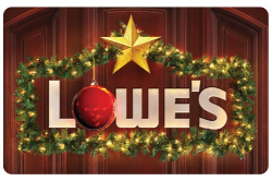$50.00 Gift Card to Lowe\'s - Christmas Contest 2017