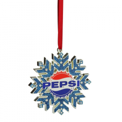 Northlight 3.5-in Silver Plated Pe-PSI Logo Snowflake ...