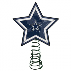 The Memory Company 10-in Star Team Christmas Tree Topper at ...