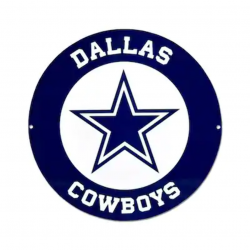 Authentic Street Signs Dallas Cowboys 24-in x 24-in Metal ...