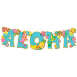 Image of Aloha Clipart Luau Invitation Stationery Page ...