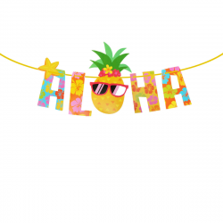 2.2 Meters Luau Party Banner Aloha Hawaii Theme Party Decoration Supplies  Photography Props