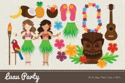 Luau Party Clipart