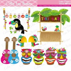 Aloha Clipart, Luau Clipart, Luau Party, Luau clip art ...