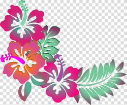 Cuisine of Hawaii Luau , Hawaiian Flower Designs transparent ...
