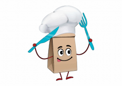 Black And White Stock Brown Bag Lunch Clipart - Cartoon ...