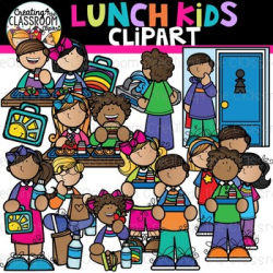 Lunch Kids Clipart {School Clipart}