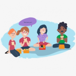 Lunch With Clip Free Stock Huge - Cartoon Lunch With Friends ...