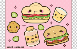 Junk food Kavaii Desktop Breakfast, Kawaii PNG clipart ...