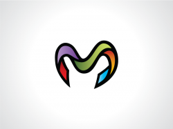 Moon Alphabet M Logo Template 06 by Heavtryq on Dribbble