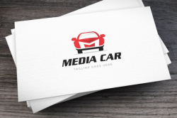 Media Car Letter M Logo Template by empativo on Envato Elements