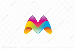 Exclusive Logo 182179, Letter M Cool Logo