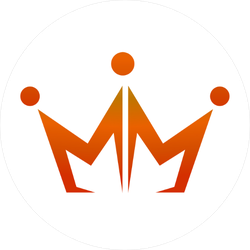 Double M Crown Logo Sticker