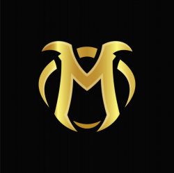 M gold logo design Vector | Premium Download