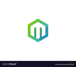 Hexagon letter m logo icon design