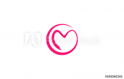 circle love letter M logo - Buy this stock vector and ...