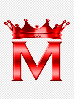 Red M and crown illustration, Letter M Alphabet Logo, m free ...