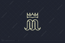 Exclusive Logo 185488, The Royal Letter M Logo