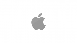 Black and White Apple Mac Logo HD Wallpaper - Wallpaper Stream