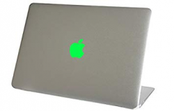 NEON Fluorescent Green Macbook Air Logo Color Changer Vinyl Sticker Decal  Mac Laptop