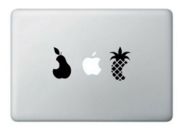 Incredible Logo - Pear, Apple, Pineapple, Fruity For Mac Decal, Vinyl  Sticker - Buy 2 Get 1 Free