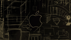 Apple Logo Sketch Mac Wallpaper Download | AllMacWallpaper