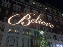 Believe” Sign at Macy\'s in Herald Square - Fonts In Use