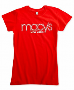 Macy\'s Rhinestone Logo T-Shirt & Reviews - Tops - Women - Macy\'s