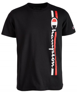 Champion Toddler Boys Vertical Logo-Print T-Shirt & Reviews ...