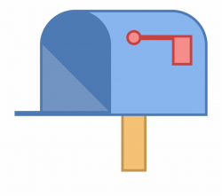 Mailbox Clipart Mailbox Flag - Post Box, Transparent Png ...