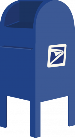 Mail clipart blue mailbox, Mail blue mailbox Transparent ...
