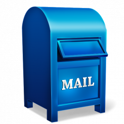 Blue Mailbox Icon, PNG ClipArt Image | IconBug.com