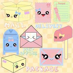 Kawaii clipart- perfect for cute stickers for the planner ...